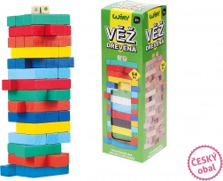Torre in legno colorata per bambini