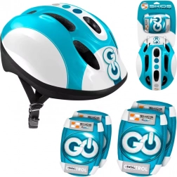 Set completo di protezioni per bambini blu