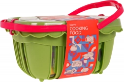 Cestino da picnic con frutta e verdura per bambini