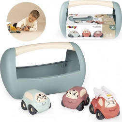 Little Smoby set di macchinine in scatolina portatile