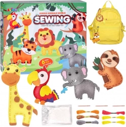 Set creativo Animali della giungla da cucire