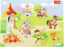 Puzzle in legno medio – castello, 8 pezzi