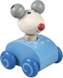 Giocattolo che fischia a forma di topo - blu