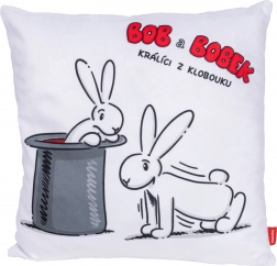 BOB A BOBEK cuscino 30 × 30 cm – motivo allenamento