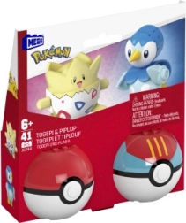Poké Ball Mega Construx set di costruzione con Togepi e Piplup