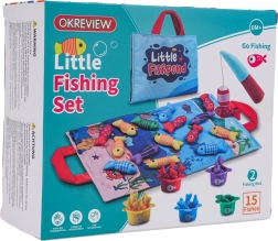 Set da pesca morbido per bambini con tappetino in tessuto e bicchierini