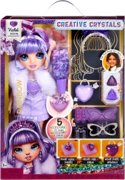 Bambola Rainbow High Creative Crystals Violet Willow – set creativo per creare accessori effetto cristallo