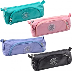 Astuccio scolastico con due tasche e ciondolo