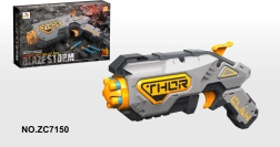 Giocattolo per bambini blaster Blaze Storm grigio + 20 proiettili sicuri