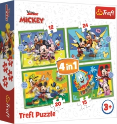Puzzle 4 in 1 MICKEY E AMICI