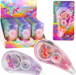 Correttore a nastro Topo con motivo Unicorno, rosa/viola