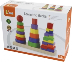 Puzzle di legno a piramide