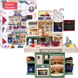 Cucina giocattolo con vapore, luci e suoni – 33 accessori