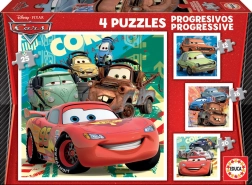 Educa puzzle Cars 2 – 4in1 (12, 16, 20, 25 pezzi)