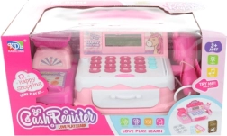 Cassa giocattolo per bambini con unicorno – cassa elettronica rosa a batterie