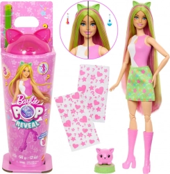 barbie pop reveal shakes bambola con gattino e accessori
