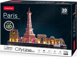 puzzle 3D luminoso cityline panorama parigi 115 pezzi