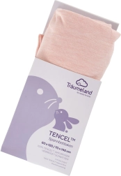 Träumeland lenzuolo con angoli Tencel uni rose smoke