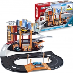 Grande set da garage Motor City Plus con auto cittadina