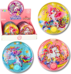 Gioco d’acqua Unicorno – gioco tascabile rotondo 10 cm