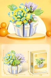 Set di costruzione fiori 306 pezzi