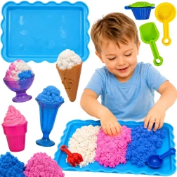 WOOPIE Sabbia cinetica gelateria con dolci, 24 pezzi