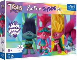 Trefl puzzle Super Shape XL Trolls: giochi dei troll 104 pezzi