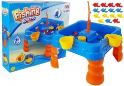 Grande gioco di pesca d’acqua per bambini con tavolino e due canne