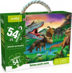 Maxi puzzle con dinosauri, 54 pezzi