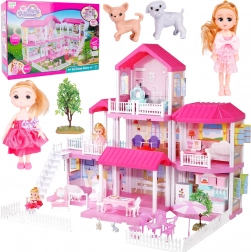 Casa delle bambole 3 in 1, altezza 71 cm