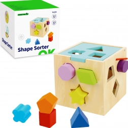 Blocchi di ordinamento in legno TOOKY TOY con motivi colorati 13 pezzi