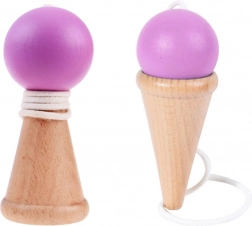 Gioco di abilità in legno: acchiappa la pallina