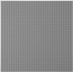 Pannello di costruzione grigio per set di costruzioni 40x40 cm