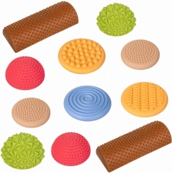 Percorso sensoriale di equilibrio pastello – 11 elementi