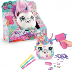 Set creativo Airbrush Hair'iffic con peluche peloso