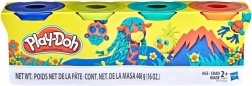 Play-Doh 4 vasetti di pasta da modellare – set A – Wild