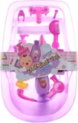 Vaschetta in plastica per bambole con accessori (39 × 24,5 × 8 cm)