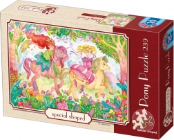 Puzzle Pony colorati 239 pezzi D-Toys