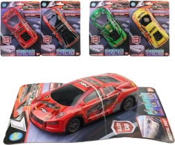 Macchinina da corsa in metallo con trazione inerziale per bambini 3+