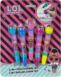 Set di pennarelli timbrini LOL Surprise 2in1