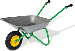 Carriola metallica per bambini Rolly Toys grigia