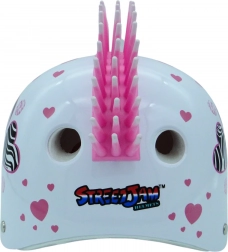 Casco Zebra con cuoricini