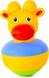 Giocattolo anti‑ribaltamento a forma di giraffa con campanellino (roly‑poly)