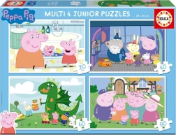 Puzzle Peppa Pig 4 in 1 (20, 40, 60, 80 pezzi) EDUCA