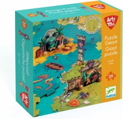 Djeco puzzle gigante battaglia – 30 pezzi