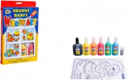 Creatoys colori per finestre removibili 6×20 ml