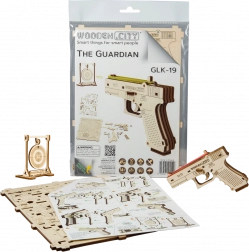 Puzzle 3D in legno pistola WOODEN CITY Guardian GLK-19