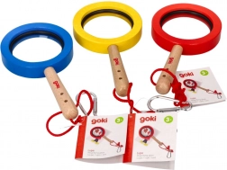 Lente d'ingrandimento per bambini con moschettone Goki