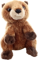 Marmotta di peluche 15 cm per bambini eco-friendly