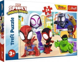 Maxi puzzle da 24 pezzi Marvel Spidey e i suoi straordinari amici Trefl